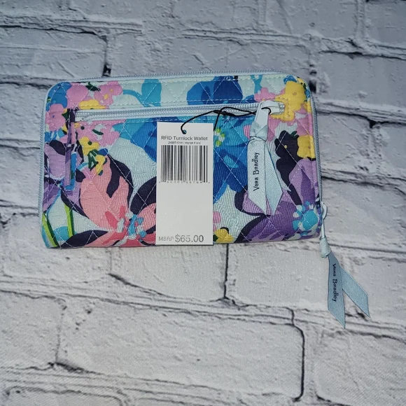 Vera Bradley travel floral wallet - Picture 3 of 8